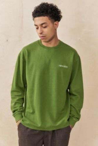 Iets frans. Green Plain Waffle Long Sleeve T-Shirt - Green S at Urban Outfitters - iets frans... - Modalova