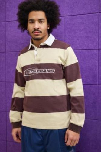 Iets frans. Brown Rodri Stripe Rugby Shirt - Brown 2XS at Urban Outfitters - iets frans... - Modalova