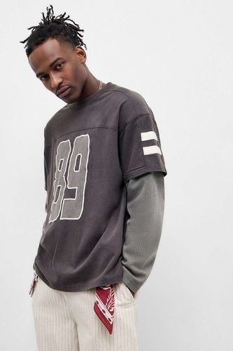 BDG Washed Motorbike Long Sleeve T-Shirt - M at Urban Outfitters - BDG X ISKO - Modalova