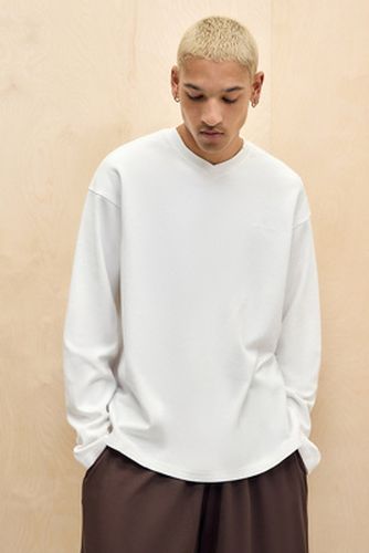 Iets frans. Waffle White Long Sleeve T-Shirt - White 2XS at Urban Outfitters - iets frans... - Modalova