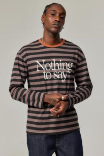 UO Nothing To Say Long Sleeve T-Shirt - S at - Urban Outfitters - Modalova