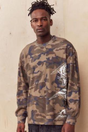 UO Exclusive Camo Waffle T-Shirt - S at Urban Outfitters - Ed Hardy - Modalova