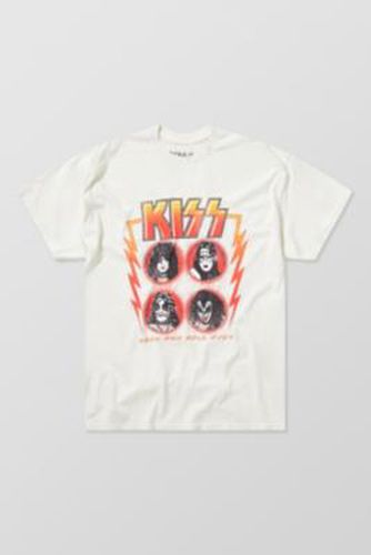 UO Kiss Band T-Shirt - White 2XS at - Urban Outfitters - Modalova