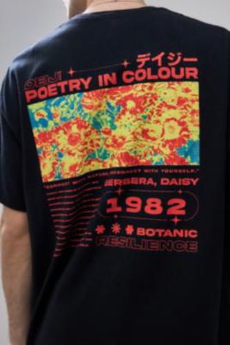 UO Black Poetry In Colour T-Shirt - Black M at - Urban Outfitters - Modalova