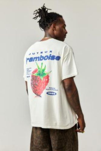 UO White Raspberry T-Shirt - White 2XS at - Urban Outfitters - Modalova