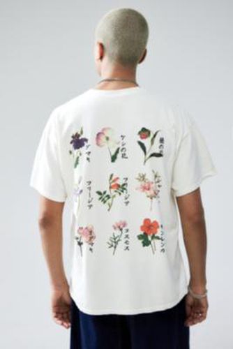UO Multi Flower T-Shirt - White 2XS at - Urban Outfitters - Modalova