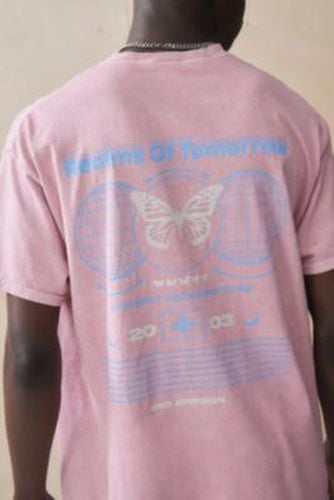 UO Pink Realms Of Tomorrow T-Shirt - Pink 2XS at - Urban Outfitters - Modalova