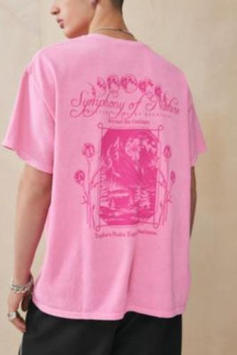 UO Pink Symphony Of Nature T-Shirt - Pink S at - Urban Outfitters - Modalova