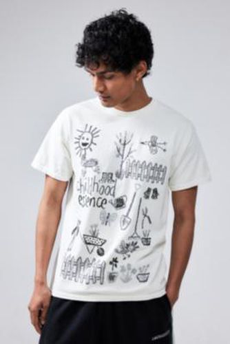 UO White Childhood Essence T-Shirt - White S at - Urban Outfitters - Modalova