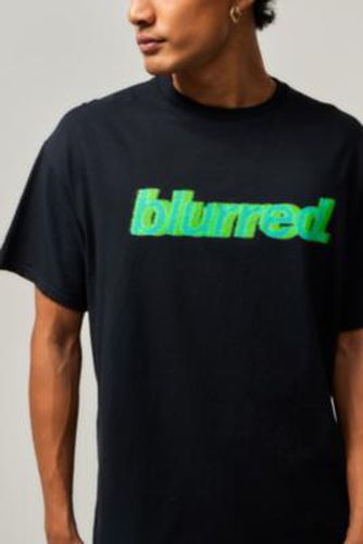 UO Black Blurred T-Shirt - Black XS at - Urban Outfitters - Modalova