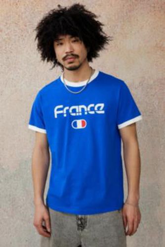 UO France Ringer T-Shirt - Blue 2XS at - Urban Outfitters - Modalova