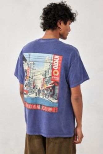 UO Navy Kyoto Town T-Shirt - Blue M at - Urban Outfitters - Modalova