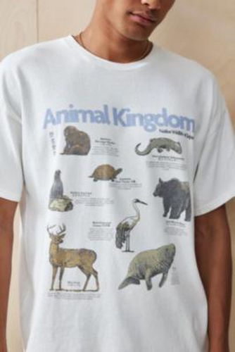 UO Animal Kingdom T-Shirt - White 2XS at - Urban Outfitters - Modalova