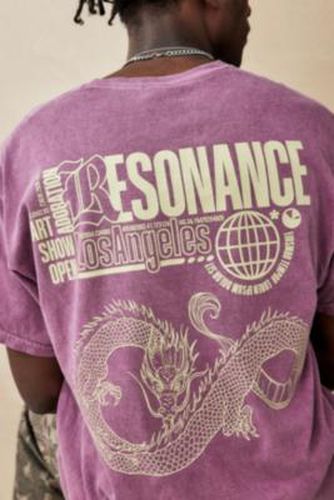 UO Burgundy Resonance T-Shirt - 2XS at - Urban Outfitters - Modalova