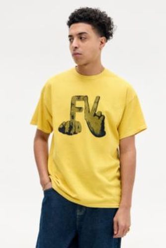 UO Yellow FU T-Shirt - Yellow S at - Urban Outfitters - Modalova