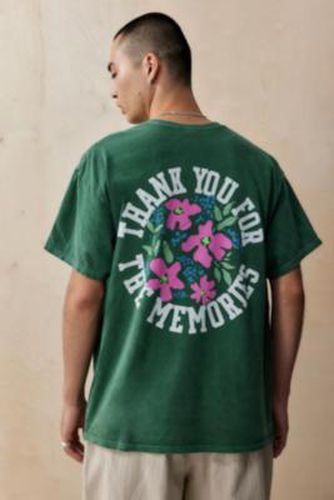 UO Thank You For The Memories T-Shirt - Green 2XS at - Urban Outfitters - Modalova