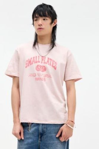 UO Pink Small Plates T-Shirt - Pink 2XS at - Urban Outfitters - Modalova