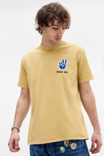 UO Yellow Peace Off T-Shirt - Yellow XS at - Urban Outfitters - Modalova