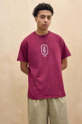 UO Burgundy Flores T-Shirt - XS at - Urban Outfitters - Modalova