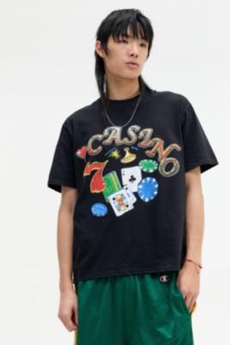 UO Black Casino T-Shirt - Black XS at - Urban Outfitters - Modalova