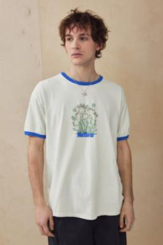 UO Mellow Ringer T-Shirt - Cream 2XS at - Urban Outfitters - Modalova