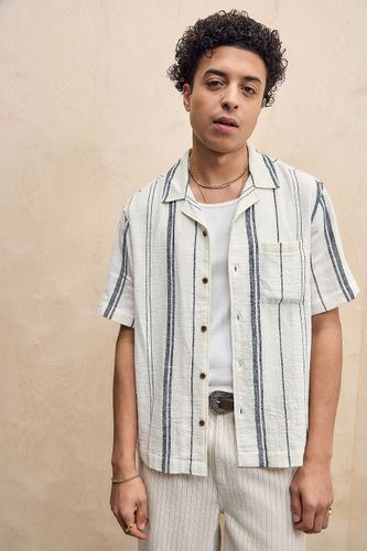 White & Navy Nico Stripe Shirt - 2XS at Urban Outfitters - BDG - Modalova