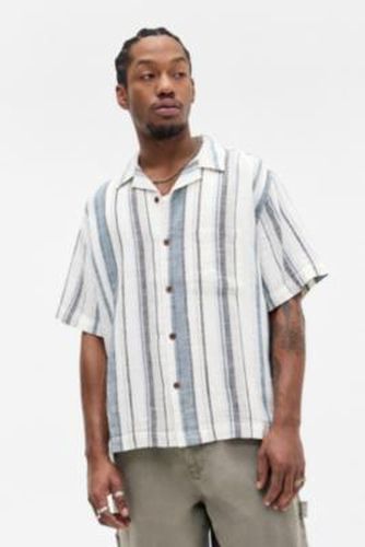 White & Dark Teal Stripe Shirt - 2XS at Urban Outfitters - BDG - Modalova