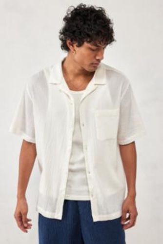UO White Crinkle Shirt - White 2XS at - Urban Outfitters - Modalova