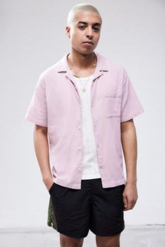 UO Pink Crinkle Shirt - Pink XS at - Urban Outfitters - Modalova