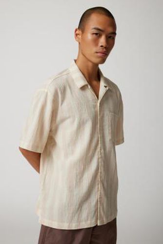White Liam Stripe Crinkle Shirt - Neutral XL at Urban Outfitters - Standard Cloth - Modalova