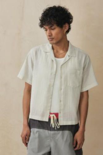 UO Liam White Grid Shirt - Neutral XS at - Urban Outfitters - Modalova