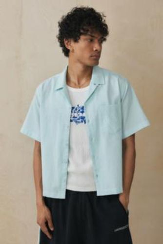 UO Liam Blue Seersucker Shirt - Blue XS at - Urban Outfitters - Modalova