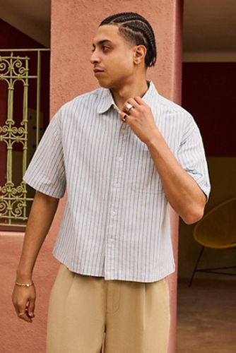 Arlo Stripe Crop Oxford Shirt - XS at Urban Outfitters - BDG - Modalova