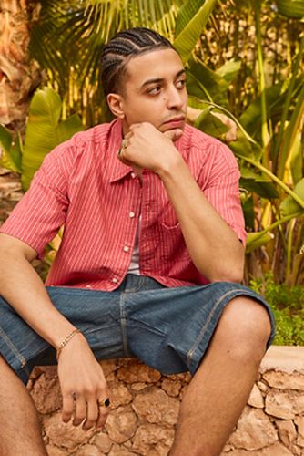 Arlo Stripe Crop Oxford Shirt - XS at Urban Outfitters - BDG - Modalova