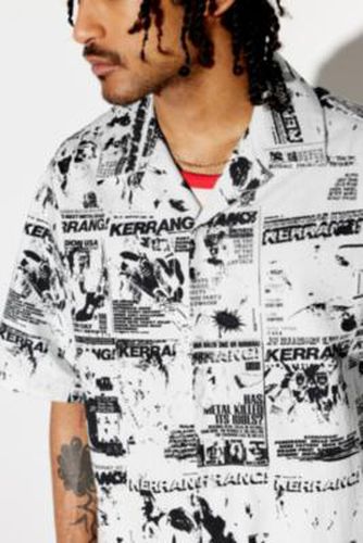 Black Comic Print Shirt - Black/White S at Urban Outfitters - KERRANG - Modalova