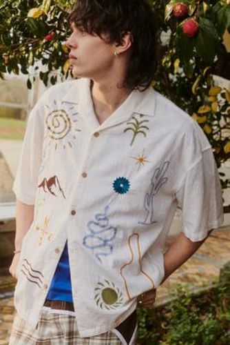 UO Ray Embroidered Shirt - 2XS at - Urban Outfitters - Modalova