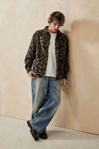 Leopard Print Long Sleeve Shirt - XS at Urban Outfitters - BDG - Modalova