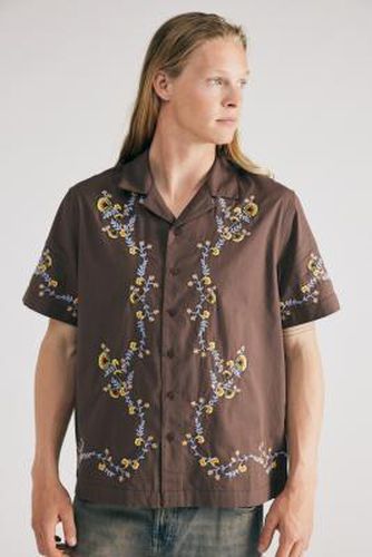 Eli Embroidered Shirt - Chocolate XS at Urban Outfitters - BDG - Modalova