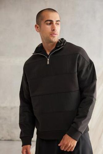 Nylon Stripe Pullover Sweatshirt - Black M at Urban Outfitters - Standard Cloth - Modalova