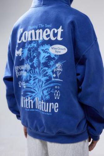 UO Navy Connect With Nature Hoodie - Navy S at - Urban Outfitters - Modalova