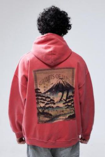 UO Red Summits Of Japan Hoodie - Red 2XS at - Urban Outfitters - Modalova