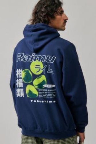 UO Navy Raimu Hoodie - Navy 2XS at - Urban Outfitters - Modalova