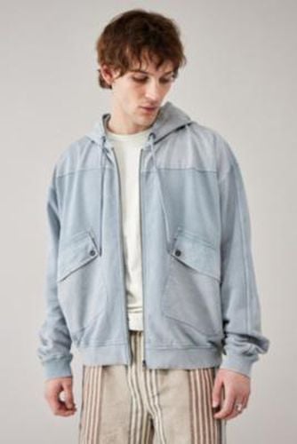 Zip-Through Hoodie - Grey S at Urban Outfitters - BDG - Modalova