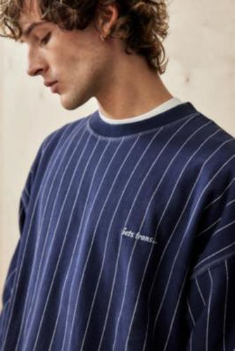 Iets frans. Navy Pinstripe Sweatshirt - Navy XS at Urban Outfitters - iets frans... - Modalova