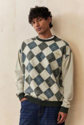 Argyle Washed Sweatshirt M at Urban Outfitters - BDG - Modalova