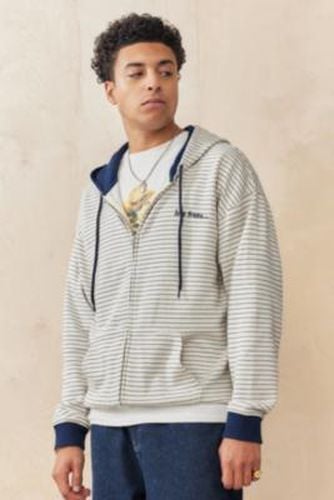 Iets frans. Ecru & Navy Striped Zip-Through Hoodie - S at Urban Outfitters - iets frans... - Modalova