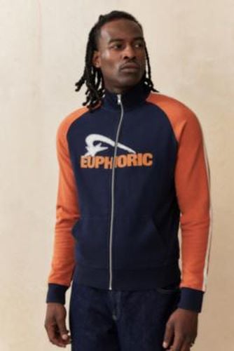 UO Euphoric Zip-Through Track Jacket - Navy 2XS at - Urban Outfitters - Modalova