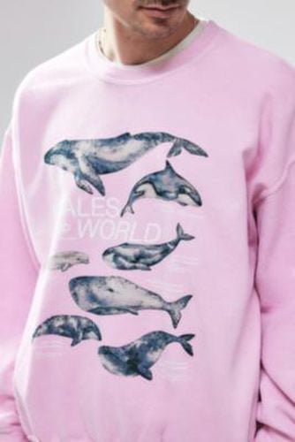 UO Pink Whales World Sweatshirt - Pink XS at - Urban Outfitters - Modalova