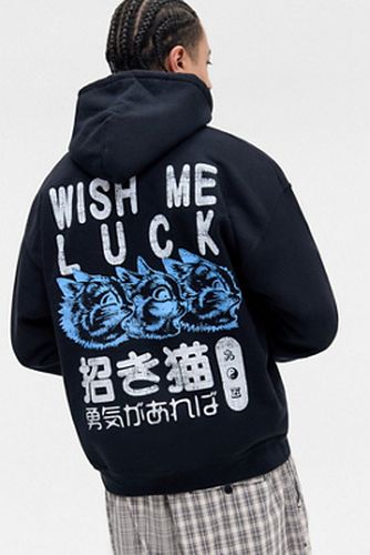 UO Black Wish Me Luck Hoodie - Black XS at - Urban Outfitters - Modalova