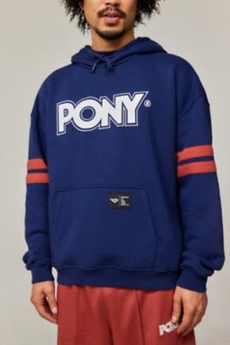 Navy Colourblock Hoodie - Navy M at Urban Outfitters - Pony - Modalova